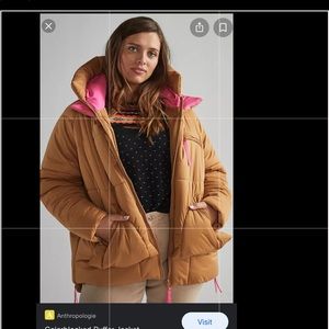 Anthropologie Avec les Filles colorblock puffy coat